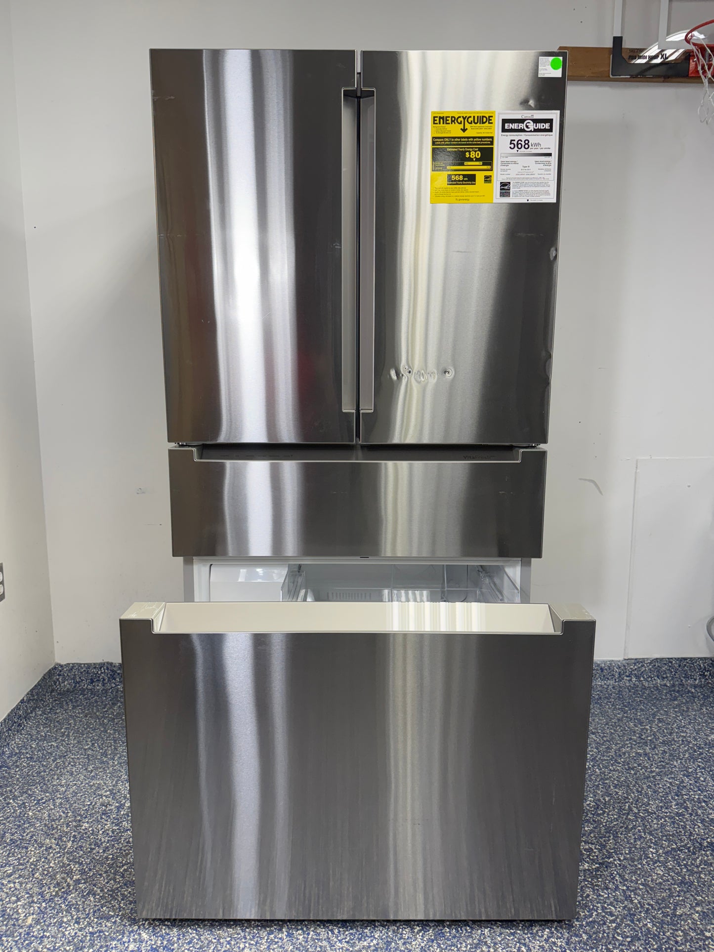 VitaFresh
4-Door French Door Refrigerator - Scratch & Dent Sale!
20.5 Cu.Ft. BOSCH 800 Series Refrigerator is a Perfect Fit for Your Home! With a Fingerprint Resistant Exterior, Touch Controls, and Wi-Fi Connectivity, This Refrigerator Is Easy and Efficient to Use! Featuring an Internal Water Dispenser, Ice Maker, Automatic Defrost, and Quick Freeze
