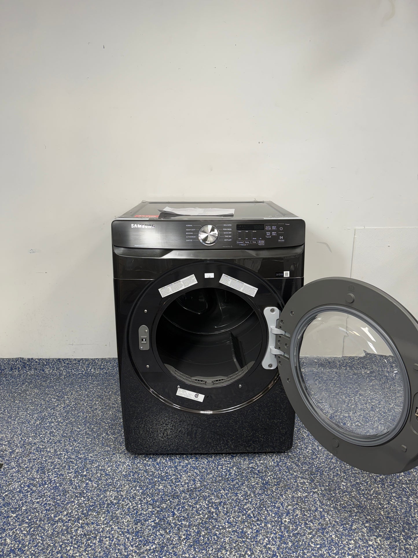 7.5 Cu.Ft. SAMSUNG Stackable Electric Dryer with Reversible Window Door, Vibration Reduction, Interior Light, and Large Capacity at the Best Scratch and Dent Appliance Store in KC Area