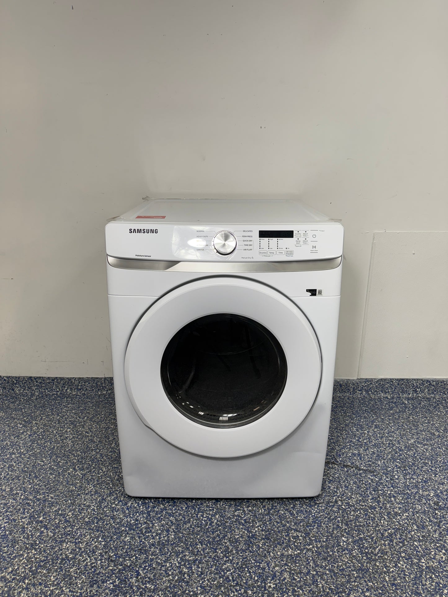 7.5 Cu.Ft. SAMSUNG Stackable Electric Dryer with 10 Cycles, Moisture Sensor, Vibration Reduction, and Fingerprint Resistant Finish at Appliance Shark Scratch and Dent Store in Overland Park, Johnson County, Kansas