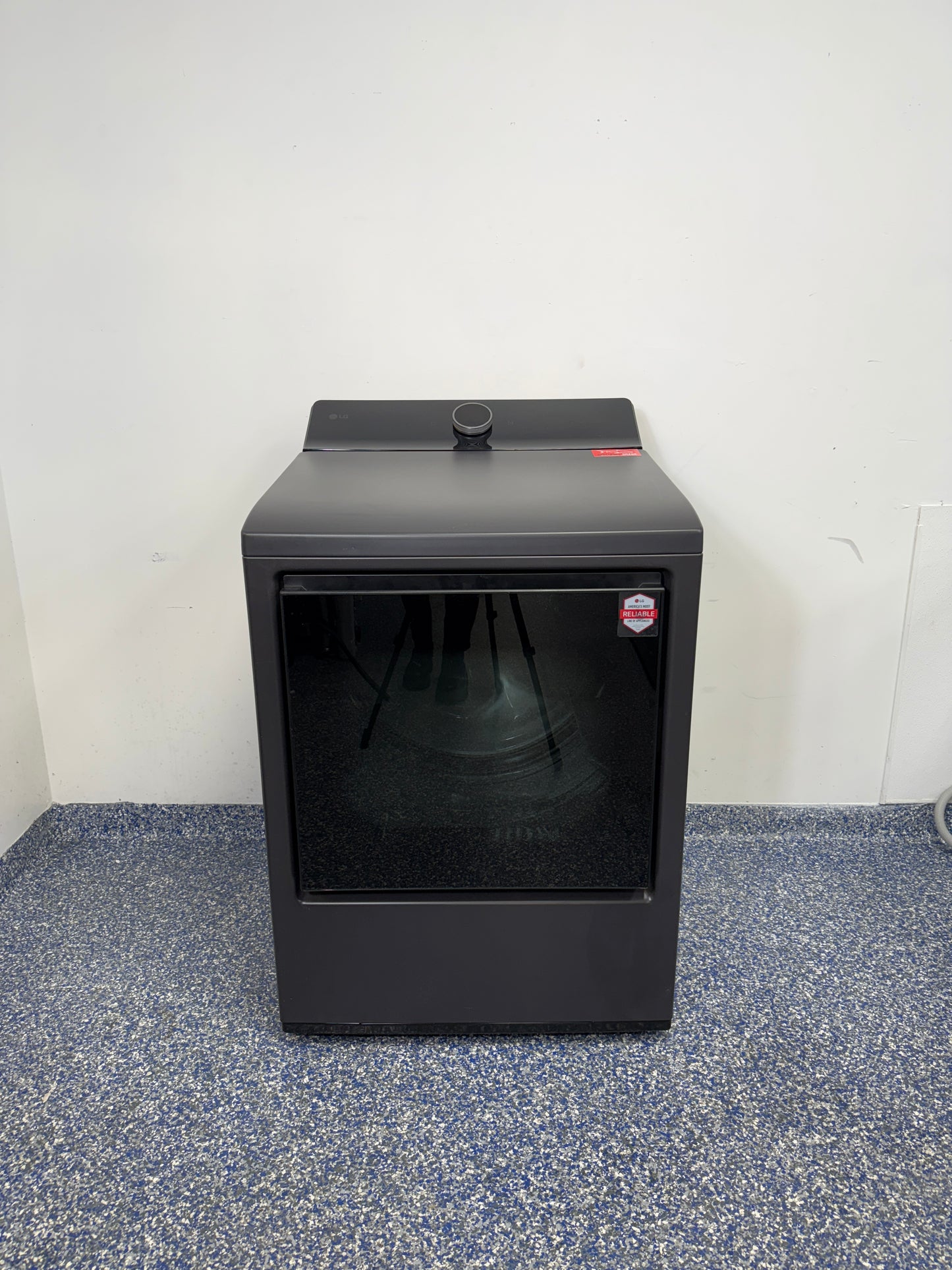 7.3 Cu.Ft. LG Electric Dryer with Advanced ThinQ and AI Sensor Technology at Appliance Shark Discount Appliance Store in Overland Park, Kansas