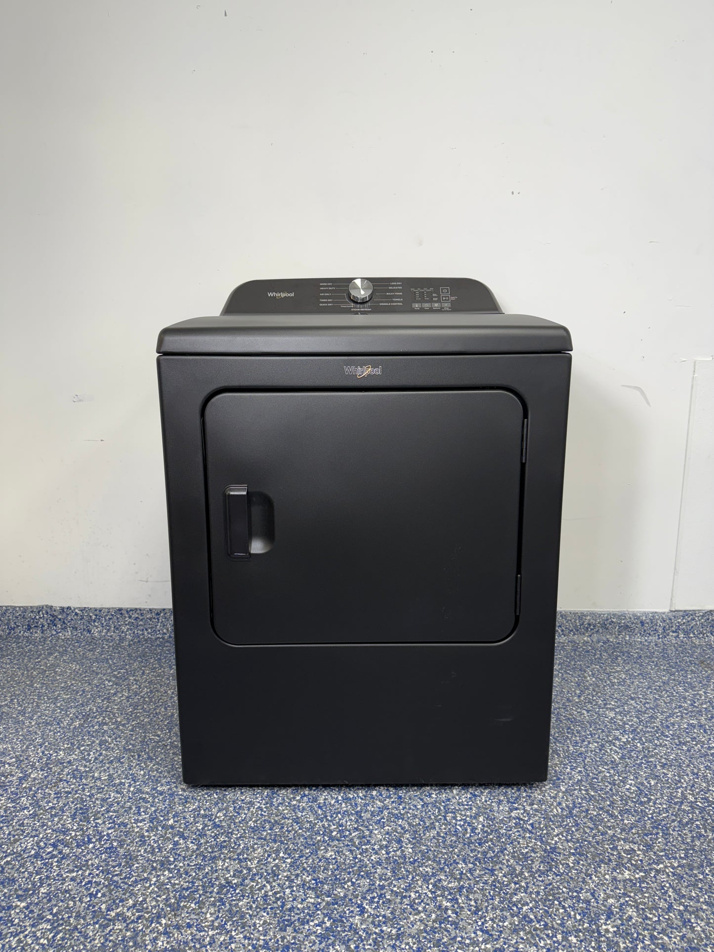 WED6150PB | 7.0 Cu.Ft. WHIRLPOOL Electric Dryer with 11 Cycles, Moisture Sensor, and Steam Refresh at Appliance Shark Discount Store in Overland Park, Kansas