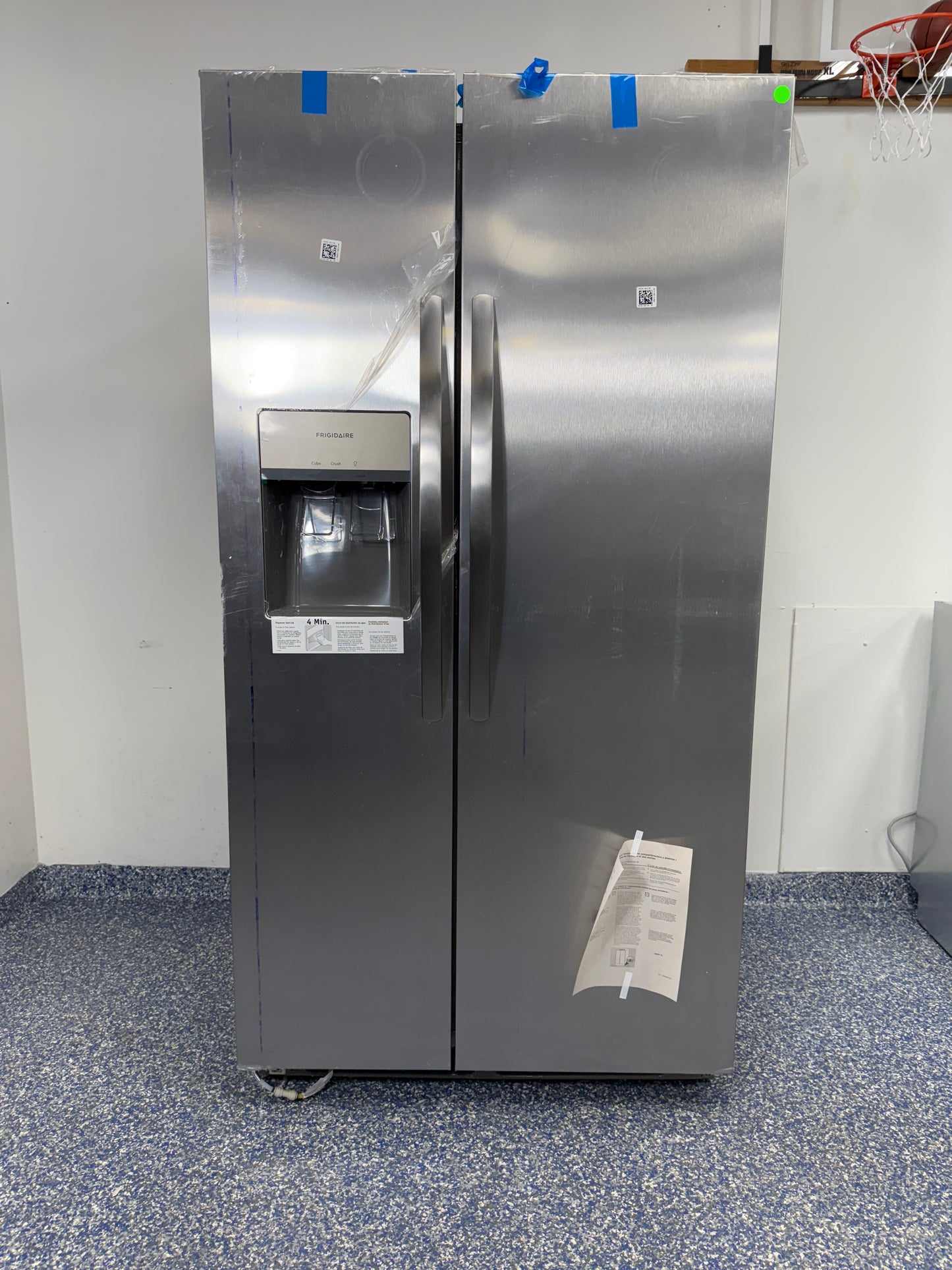 FRSS2623AS 25.6 Cu.Ft. FRIGIDAIRE Side-by-Side Refrigerator with Eventemp Cooling System, Large Capacity, In-Door Storage, External Dispenser, with Purepour Water Filter at the Best Scratch and Dent Discount Appliance Store in the KC Metro
