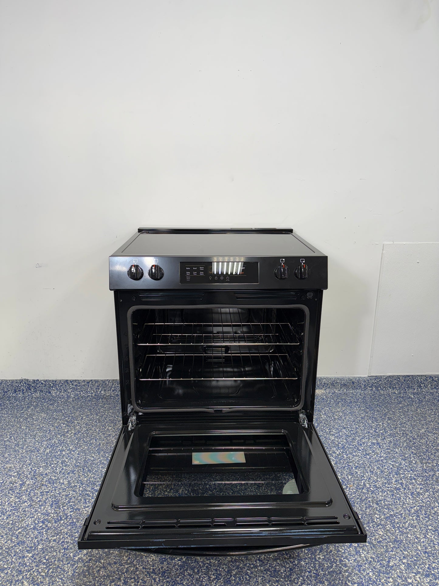 Frigidaire Electric Range with 5 Heat Elements and Steam Clean Oven Function at Appliance Shark Scratch and Dent Discount Appliance Store in Overland Park, Kansas