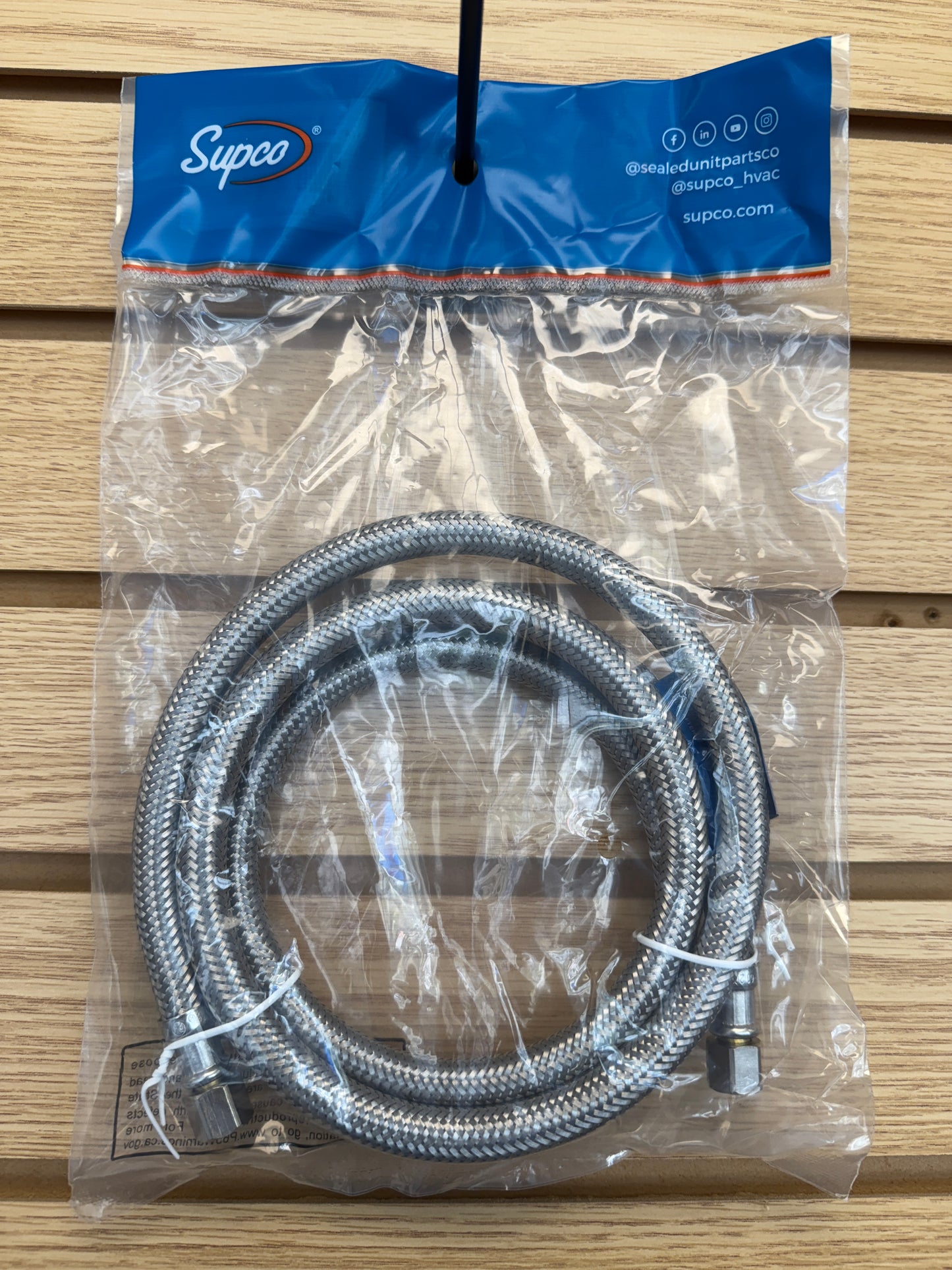 60 Inch Braided Stainless Steel Icemaker Supply Line with 1/4 Inch Diameter at Appliance Shark Scratch and Dent Discount Appliance Store in Overland Park, Kansas