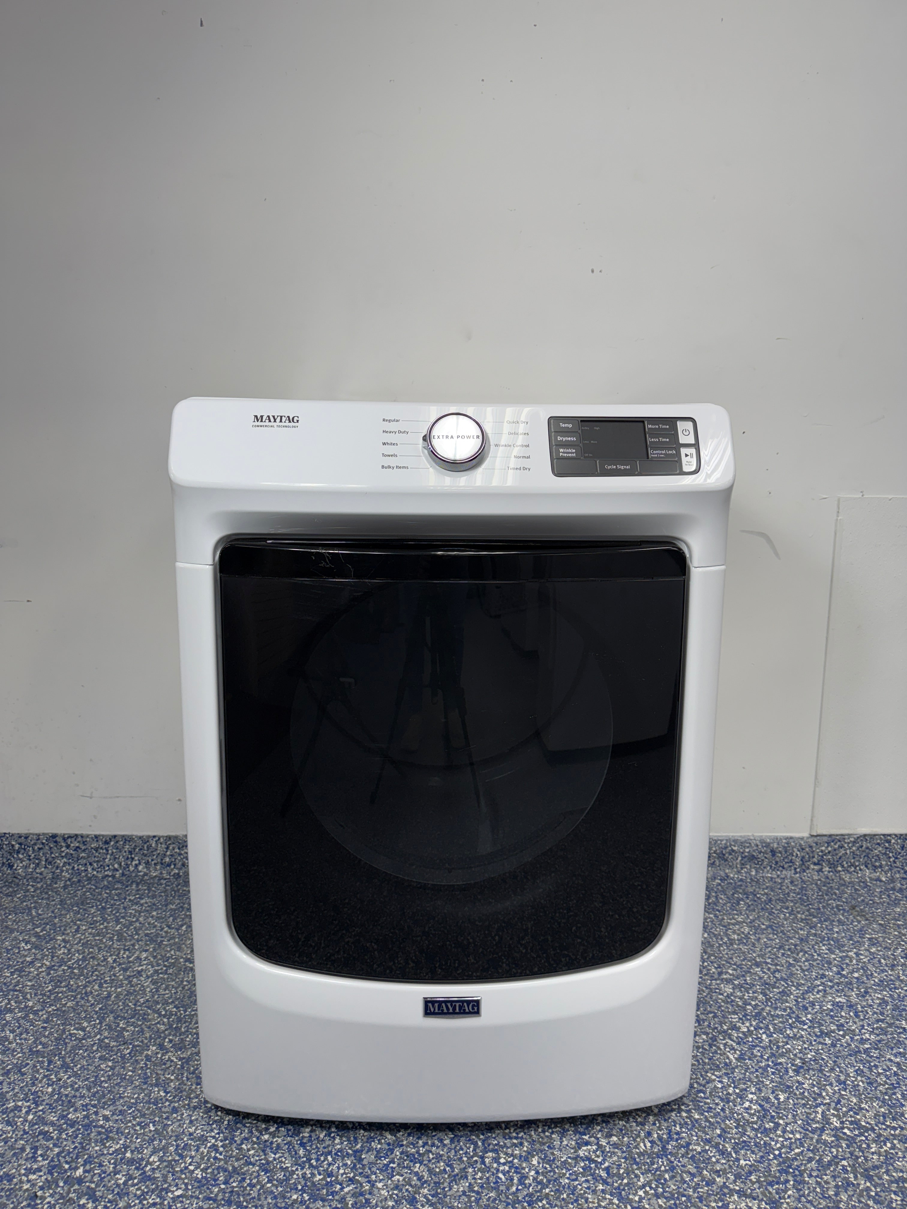 MED5630HW | 7.3 Cu.Ft. MAYTAG Stackable Electric Dryer with 10 Cycles, Wrinkle Prevent, Quick Dry, and 27 Inch Wide at Appliance Shark Scratch and Dent Store in Overland Park, Kansas
