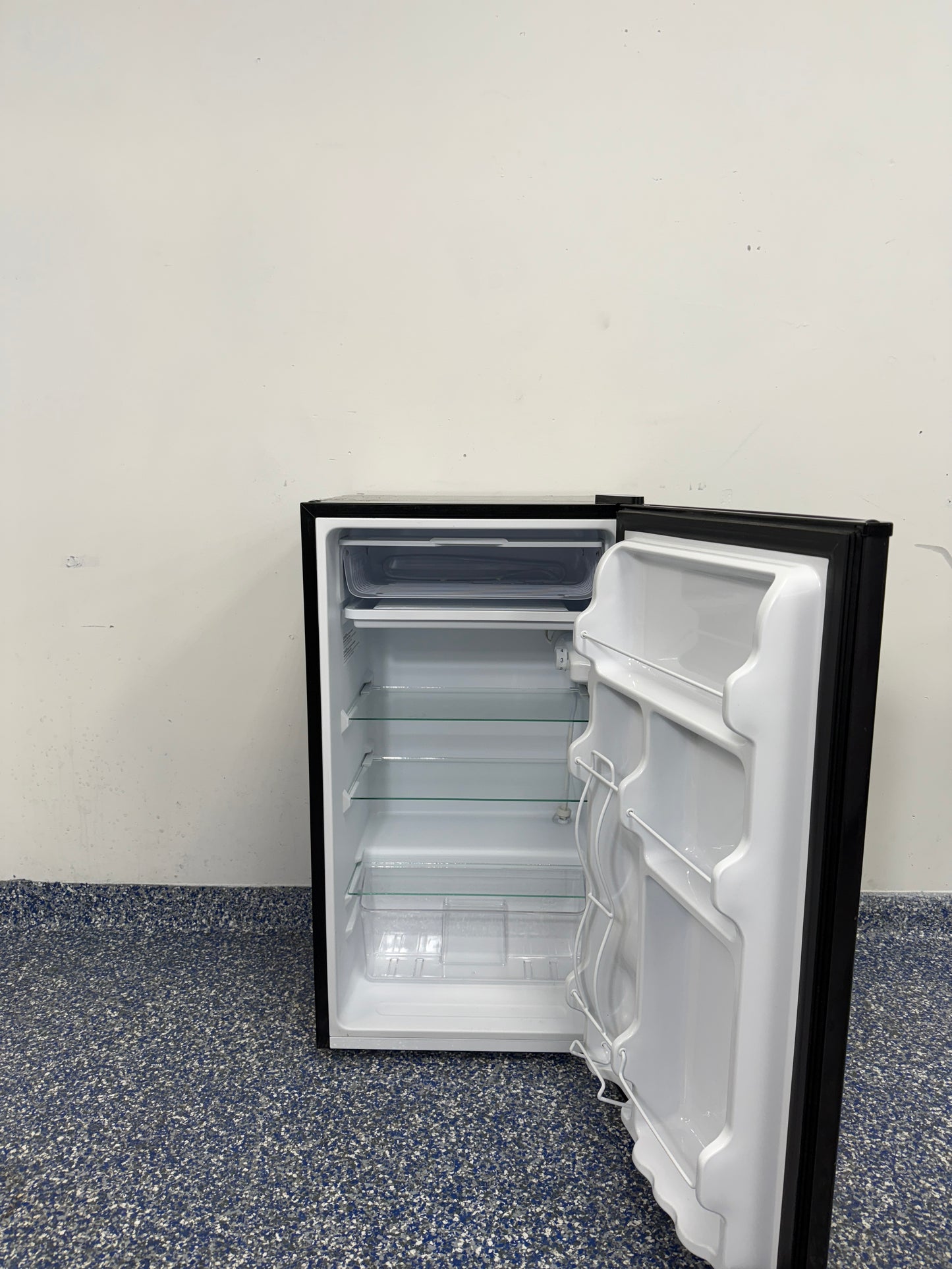 3.3 Cu.Ft. Midea Compact Refrigerator with Freezer Compartment, Mechanical Dial Control, Manual Defrost, and Crisper Drawer at the Best Discount Appliance Store in Kansas City Area