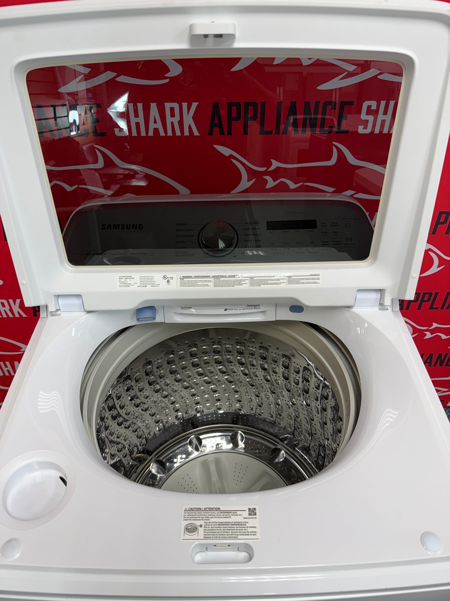 Affordable SAMSUNG top load washer at Appliance Shark. Kansas Cityโs best appliance store.