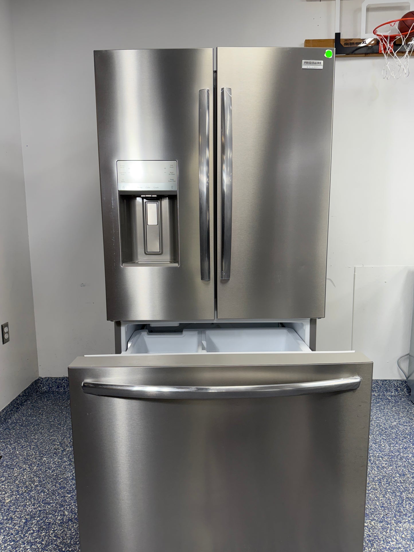 27.8 Cu.Ft. FRIGIDAIRE Gallery French Door Refrigerator with Crispseal Plus Crispers, Adjustable Temp Drawer, and External Water and Ice Dispenser at the Best Discount Appliance Store in Overland Park, Kansas
