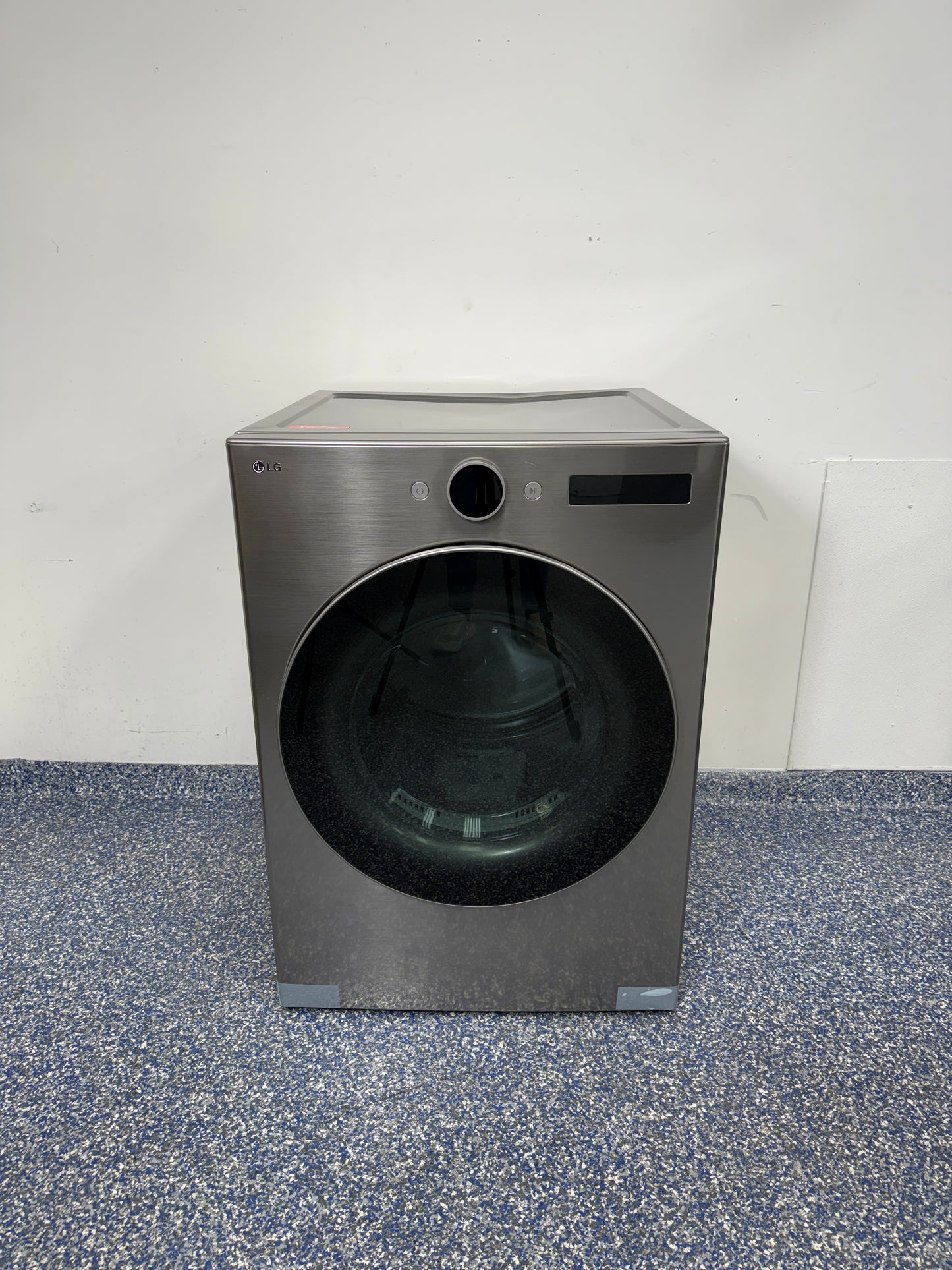 DLEX5500V | 7.4 Cu.Ft. LG Stackable Smart Electric Dryer with 11 Cycles, TurboSteam, AI Assist, Wrinkle Care, Sensor Dry, Digital Dial Control, and ThinQ App Connectivity at the Best Scratch and Dent Appliance Store in Kansas City Area