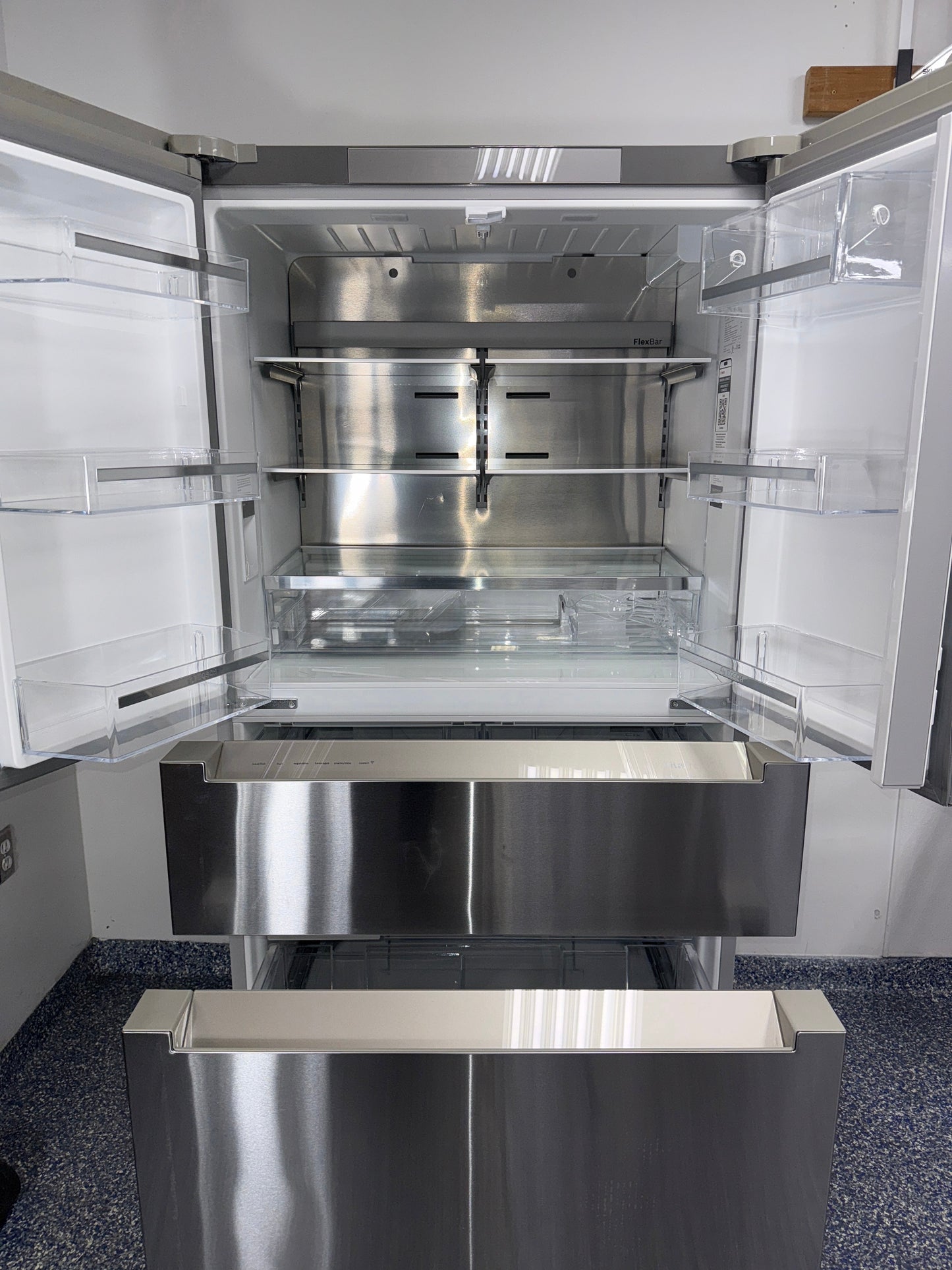 BOSCH B36CL80ENS French door refrigerator counter-depth four door design in Kansas City