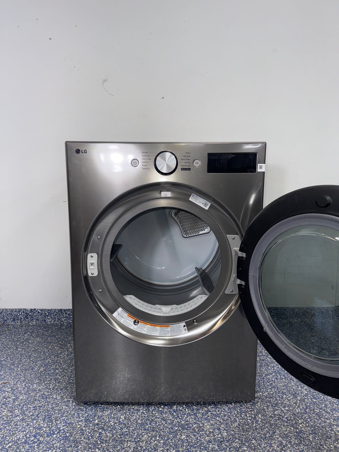 LG DLEX5800V electric dryer control panel in Overland Park near Kansas City