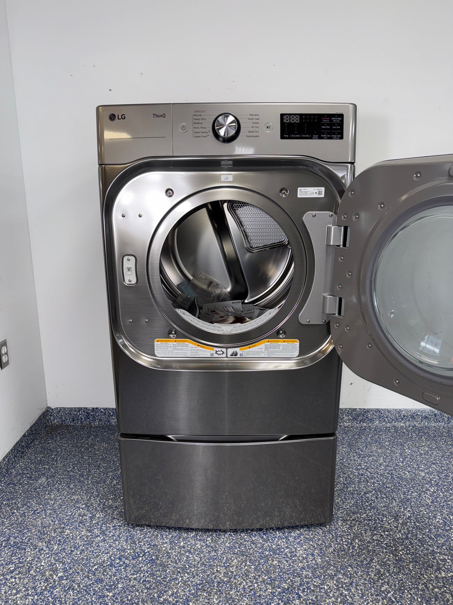 LG DLEX8980V electric dryer angled view in Overland Park Kansas City