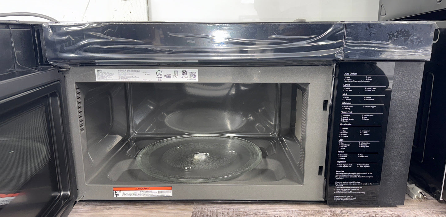 LG MVEL2033D over-the-range microwave SmoothTouch glass controls in Kansas City