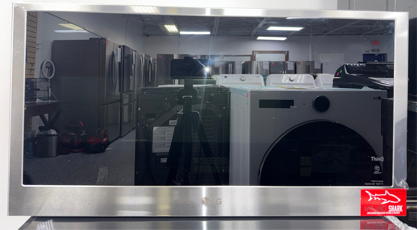 The LG MVEL2137F microwave, showcasing its EasyClean interior and a great deal in Kansas.