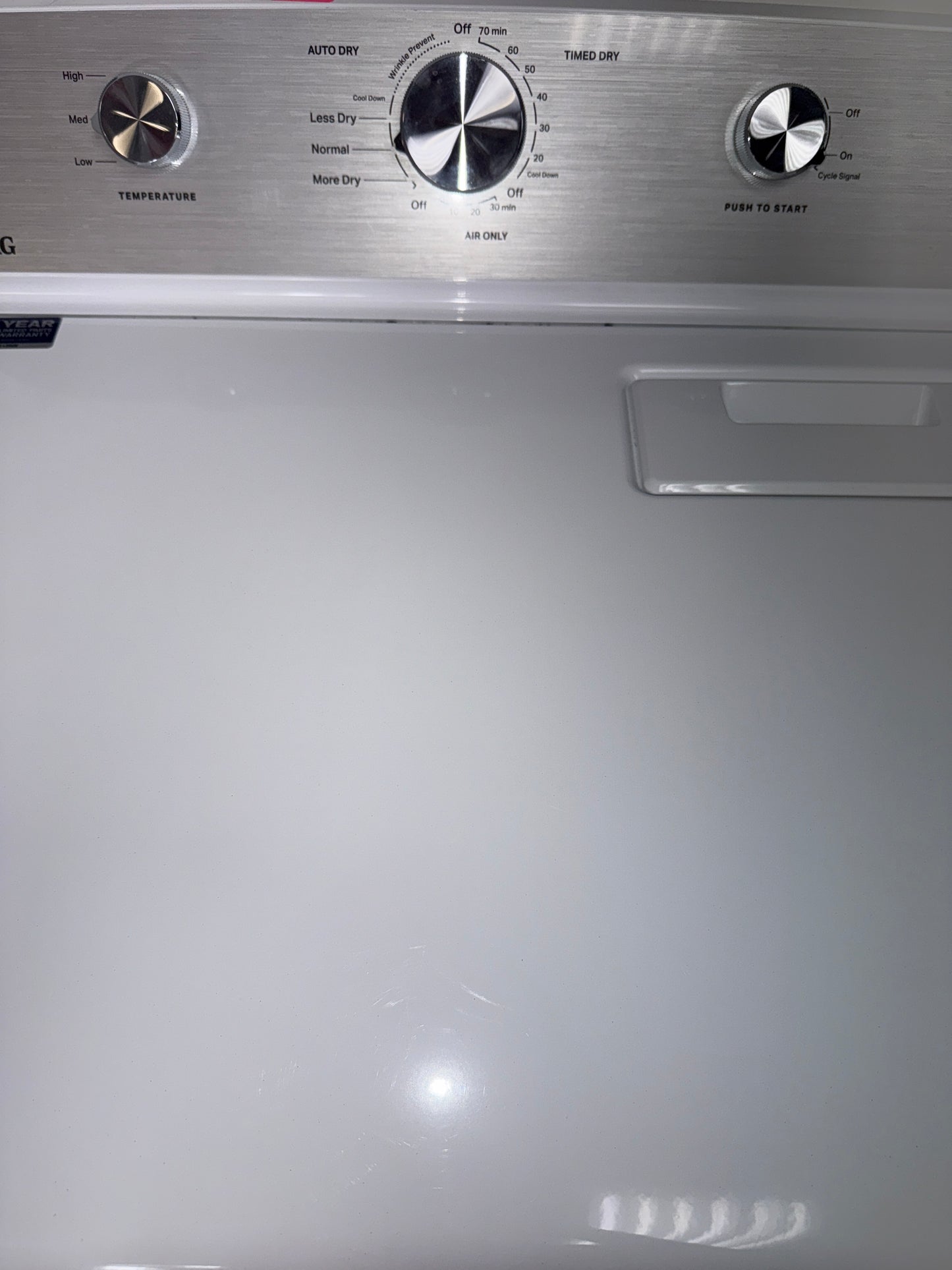 The MAYTAG 7.0 cu. ft. electric dryer, model MED4500MW, available at Appliance Shark.