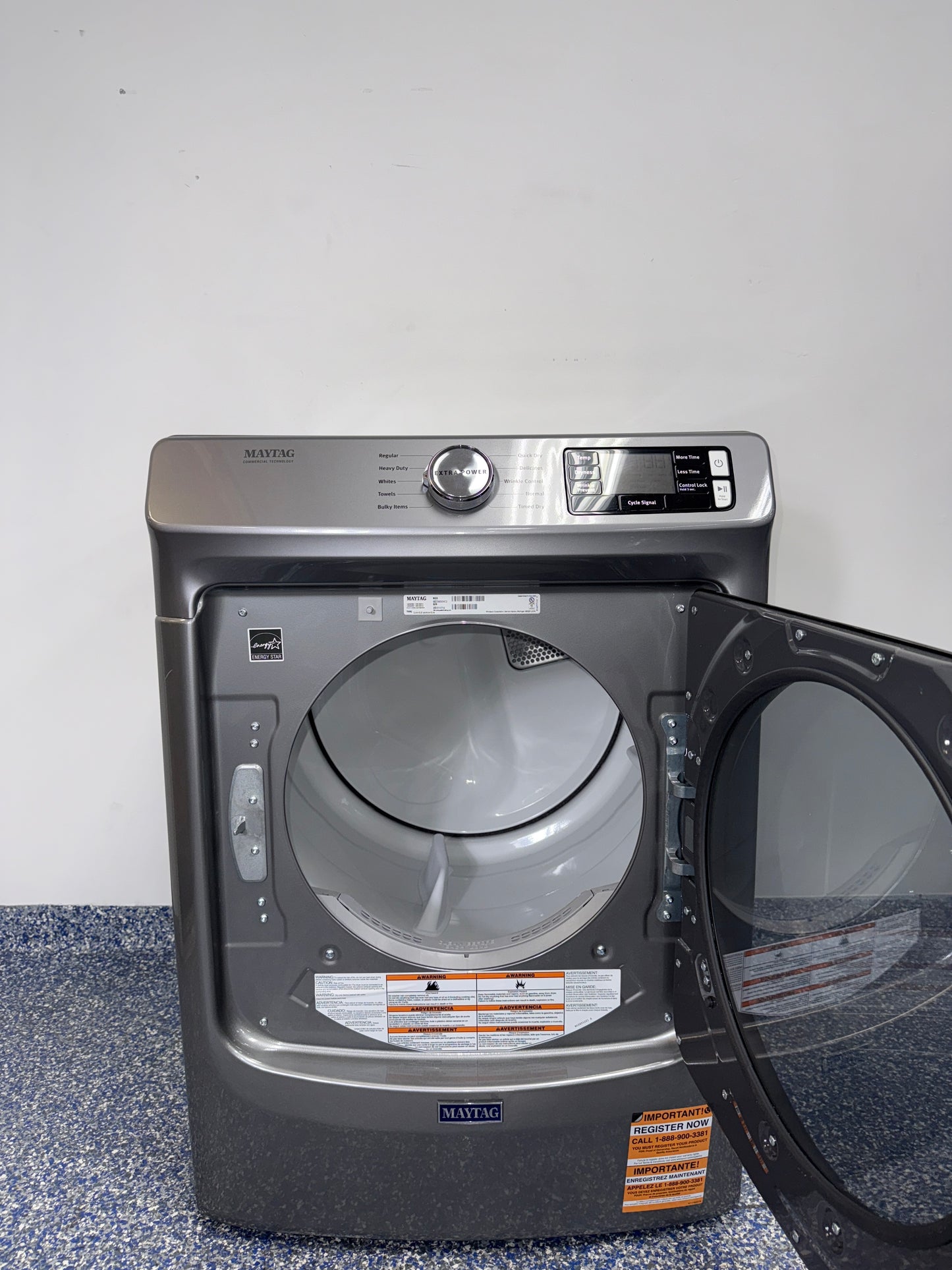 The MAYTAG 7.4 cu. ft. electric dryer, model MED5630HC, available at Appliance Shark.