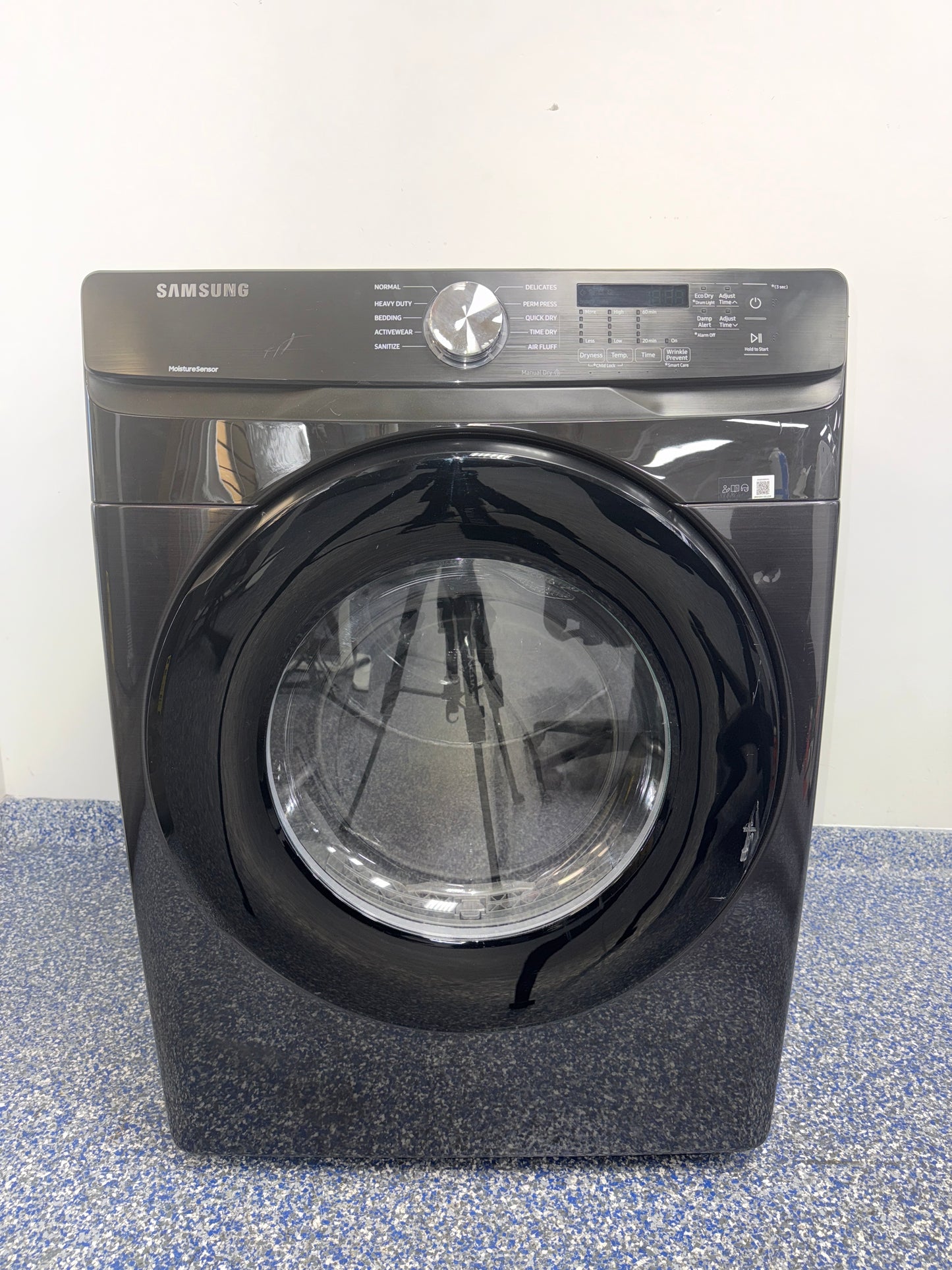 SAMSUNG DVE45T6000V electric dryer front view Kansas City laundry room