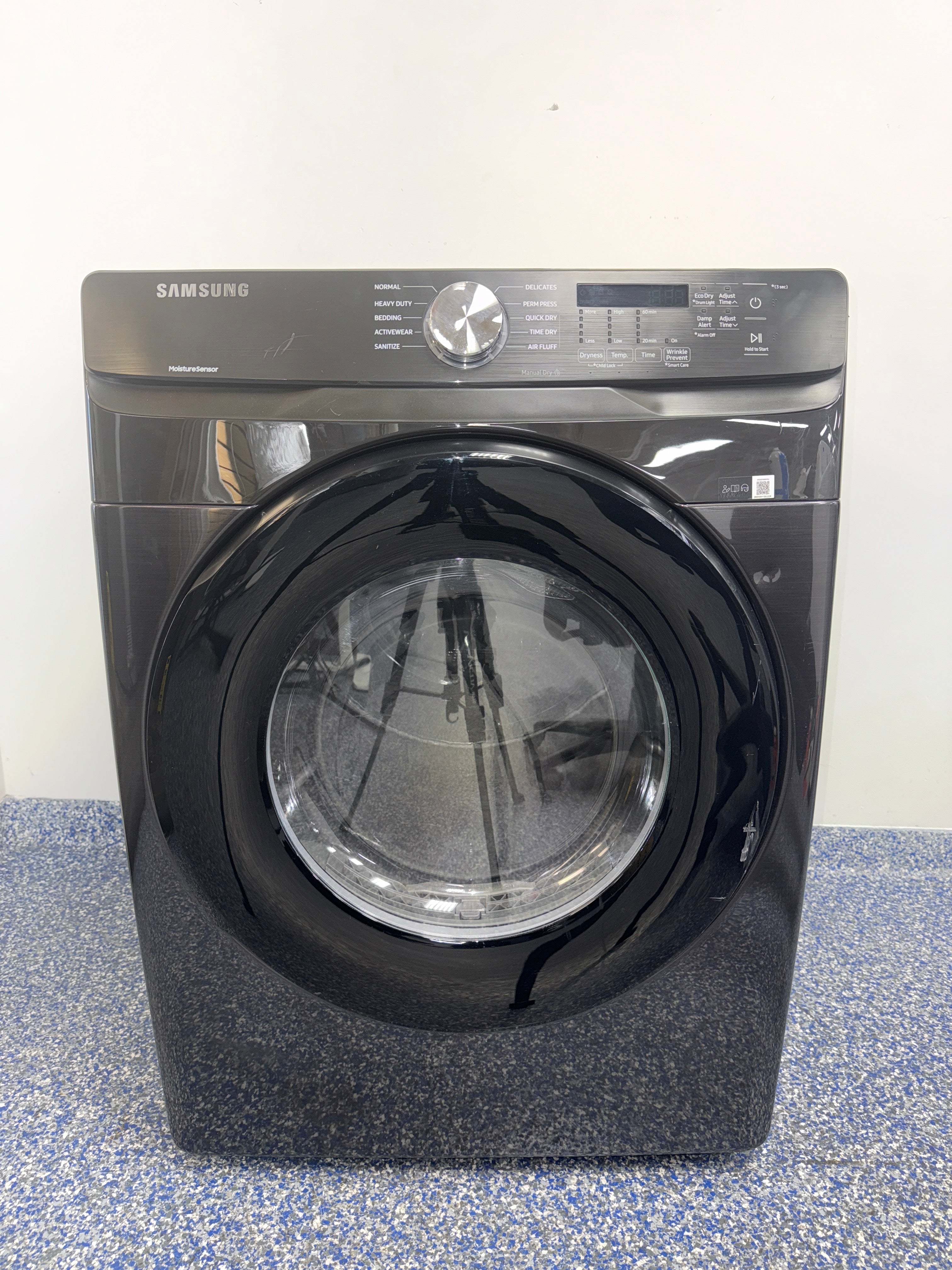 SAMSUNG DVE45T6000V electric dryer front view Kansas City laundry room