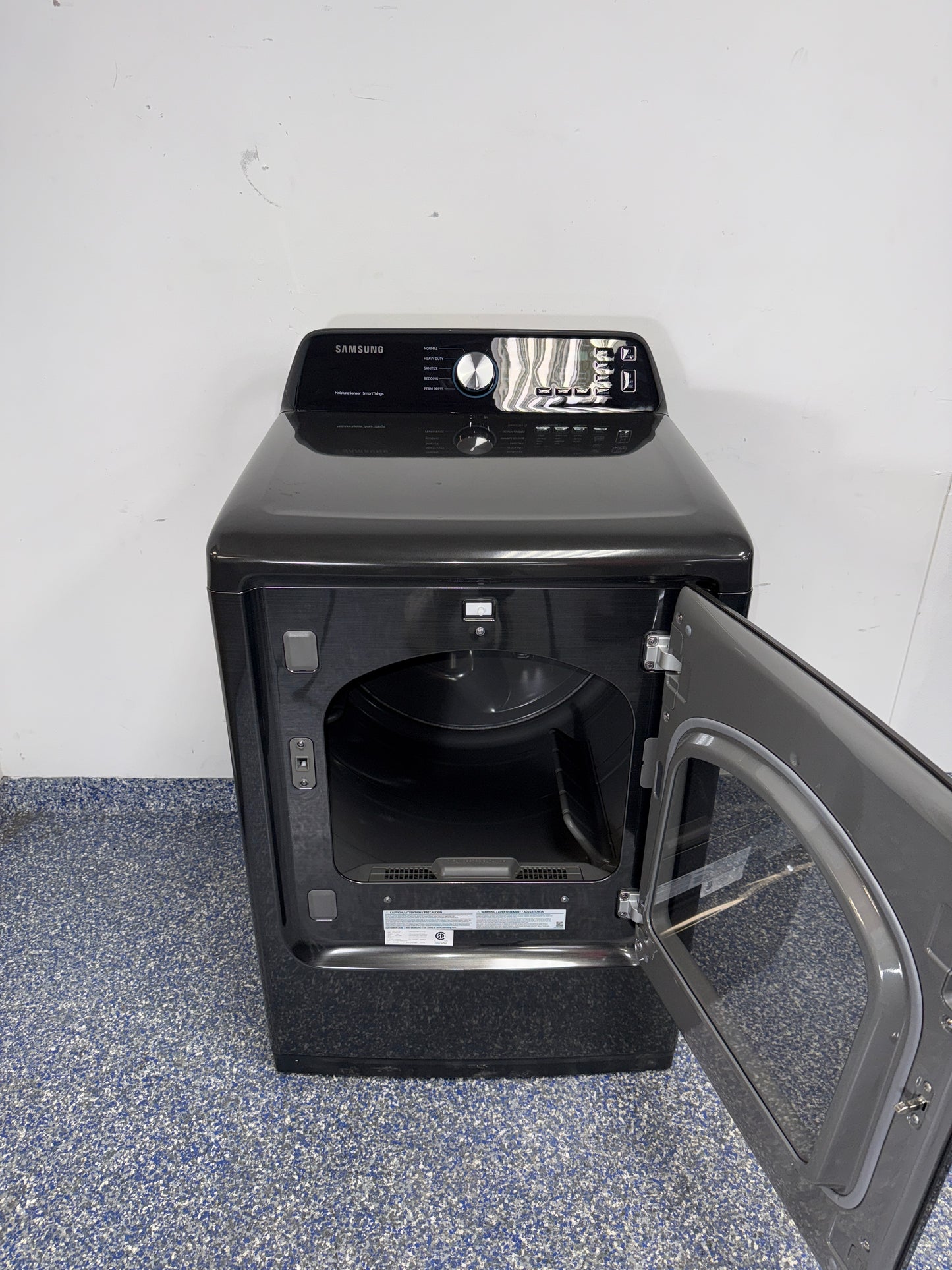 SAMSUNG DVE47CG3500V electric dryer control panel in Overland Park near Kansas City