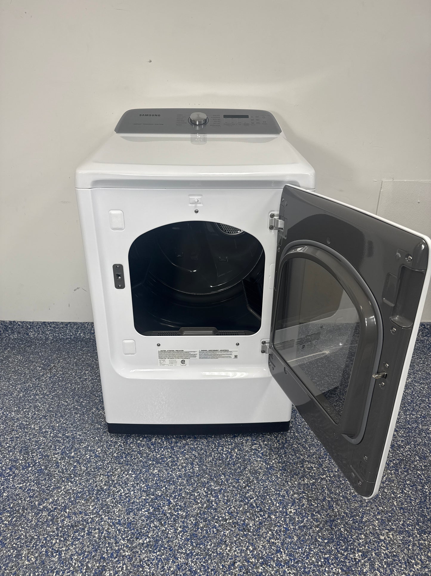 SAMSUNG DVE52A5500W Steam Sanitize+™ cycle detail Kansas City laundry