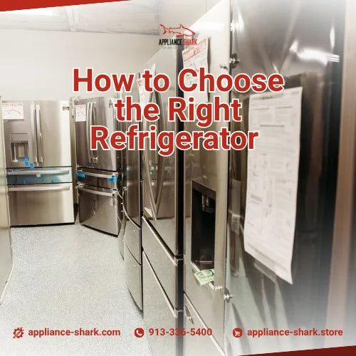 How to Choose the Right Refrigerator, row of stainless steel fridges