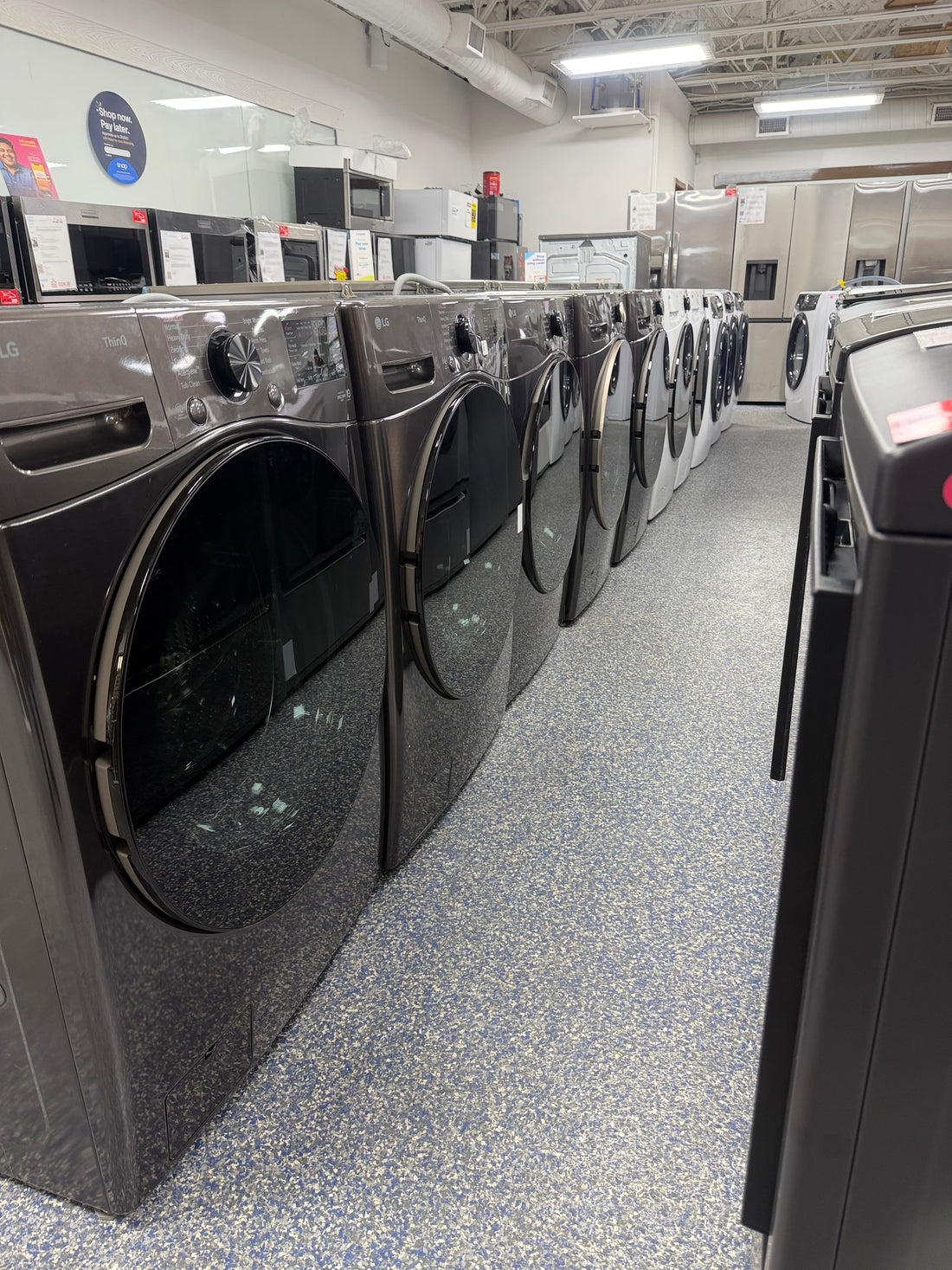 LG washer and dryer set at Appliance Shark.