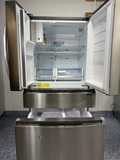 FRIGIDAIRE French Door Refrigerator with 4-Doors, External Water Dispenser, In-Door Storage and Ice Maker at the Best Scratch and Dent Discount Appliance Store in KC Metro