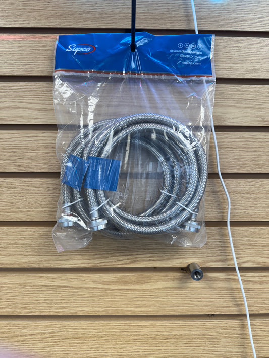 6 Ft. Hose, 3/4 In. Stainless Steel SUPCO Braided Hose for Washing Machines at Appliance Shark the Best Discount Appliance Store in Overland Park, Kansas