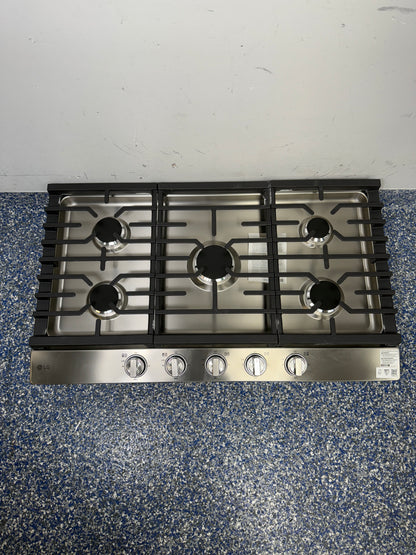 CBGJ3623S | 36 In. LG Built-In Gas Cooktop with Auto Reignition, EasyClean Stainless Steel Cooktop, and 5 Burners at the Best Open Box Sale at Appliance Shark Discount Appliance Store in Kansas City Area