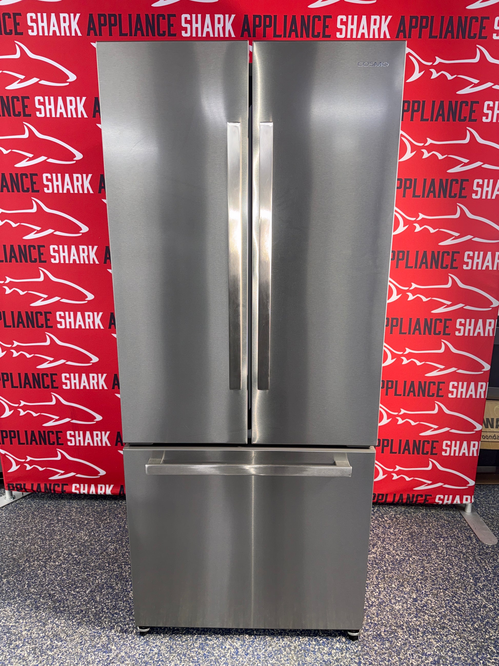 Shop this scratch-dent COSMO French door refrigerator at Appliance Shark, Overland Park, KS's premier appliance outlet.