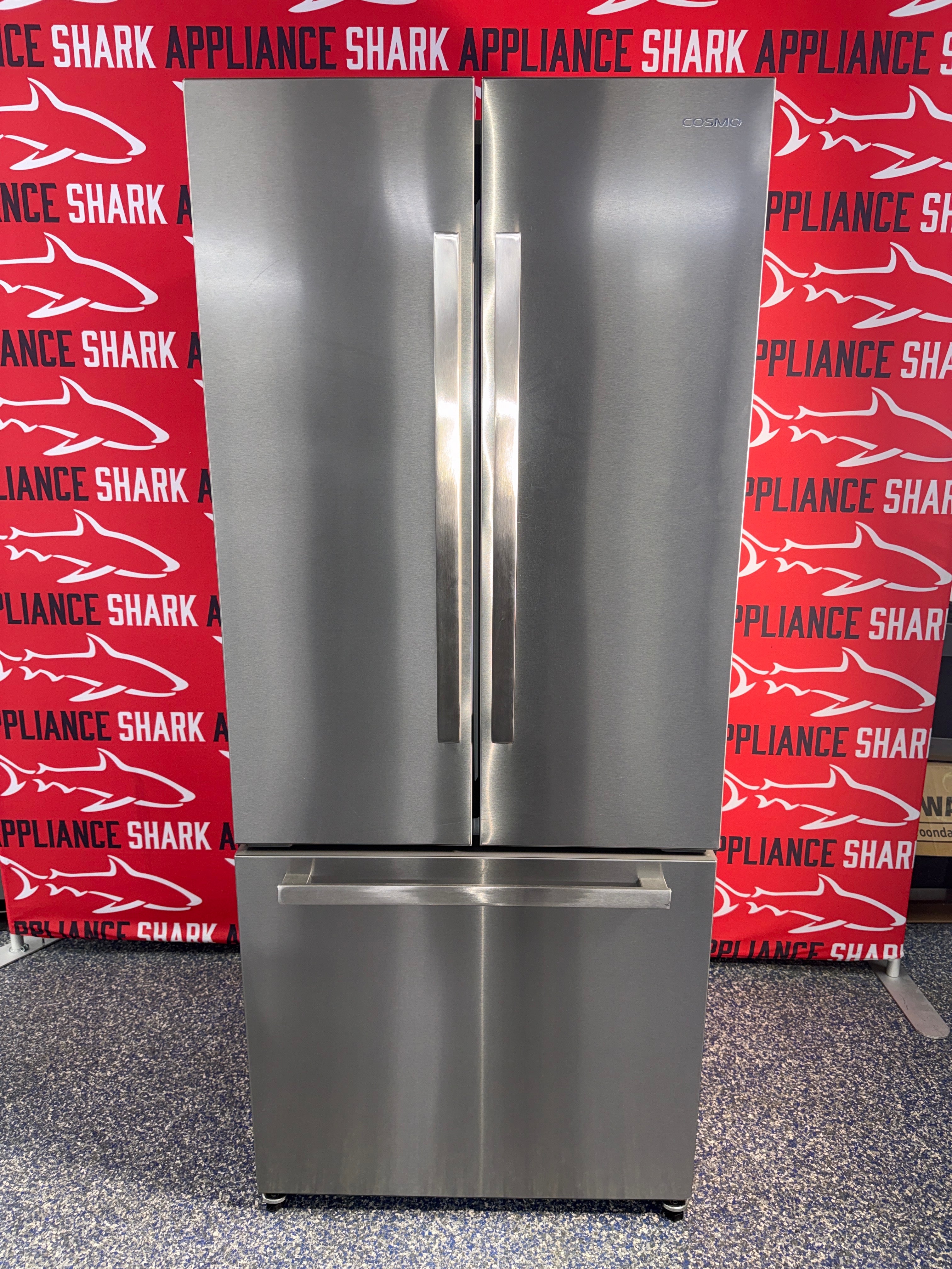 Shop this scratch-dent COSMO French door refrigerator at Appliance Shark, Overland Park, KS's premier appliance outlet.