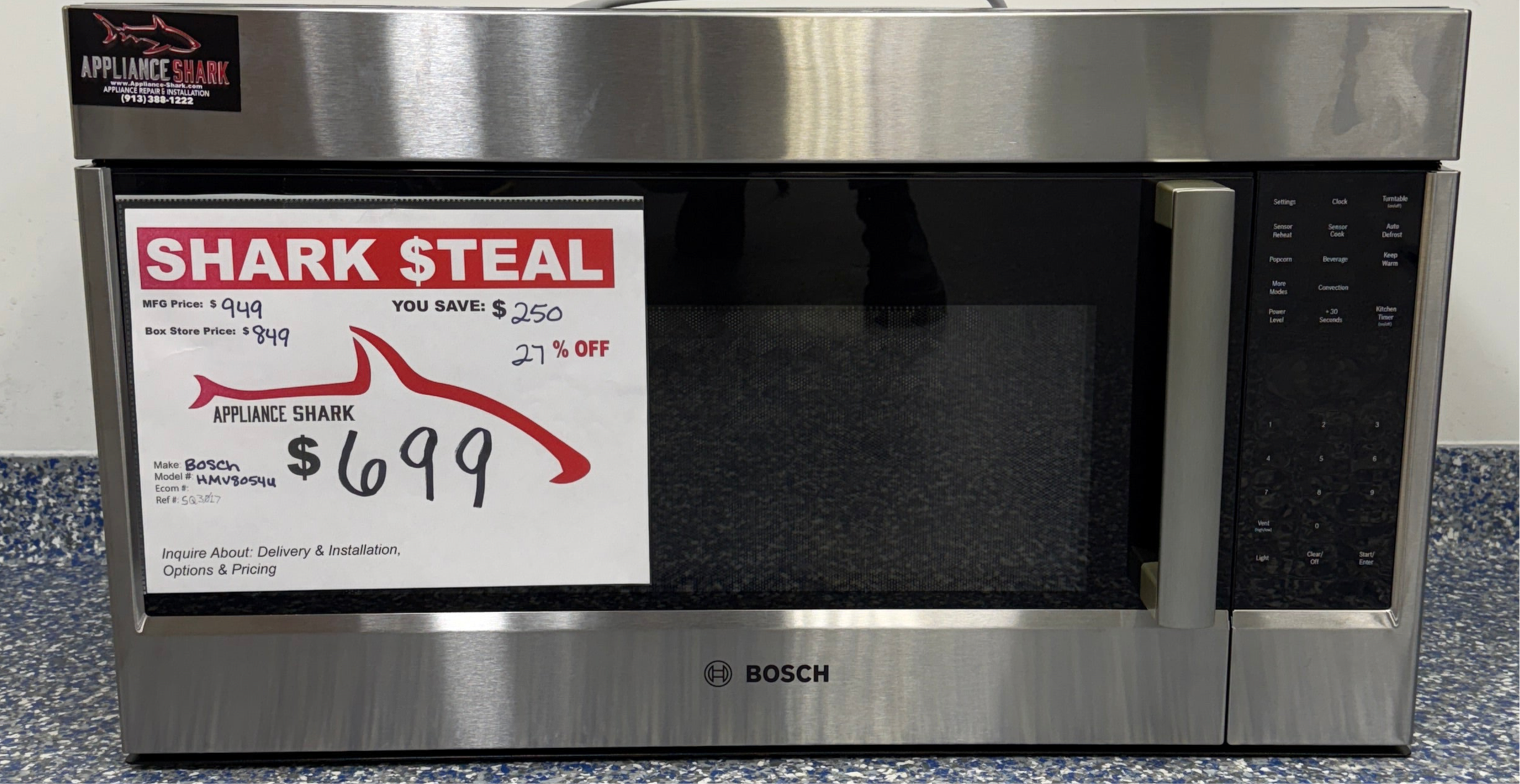 BOSCH 800 Series Over-the-Range Microwave - HMV8054U