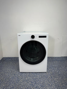7.4 Cu.Ft. LG Electric Dryer with 11 Cycles,  Wrinkle Care, FlowSense Duct Clogging & Lint Filter Indicators, Closet Depth Design, LoDecibel Quiet Operation, and Reversible Door at Appliance Shark Scratch and Dent Store in Overland Park, Johnson County, Kansas