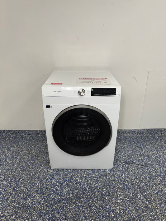 4.0 Cu.Ft. SAMSUNG Stackable Smart Electric Dryer with AI Smart Dial, 15 Cycles, Moisture Sensor, and SmartThings at Appliance Shark Scratch and Dent Store in Overland Park, Kansas