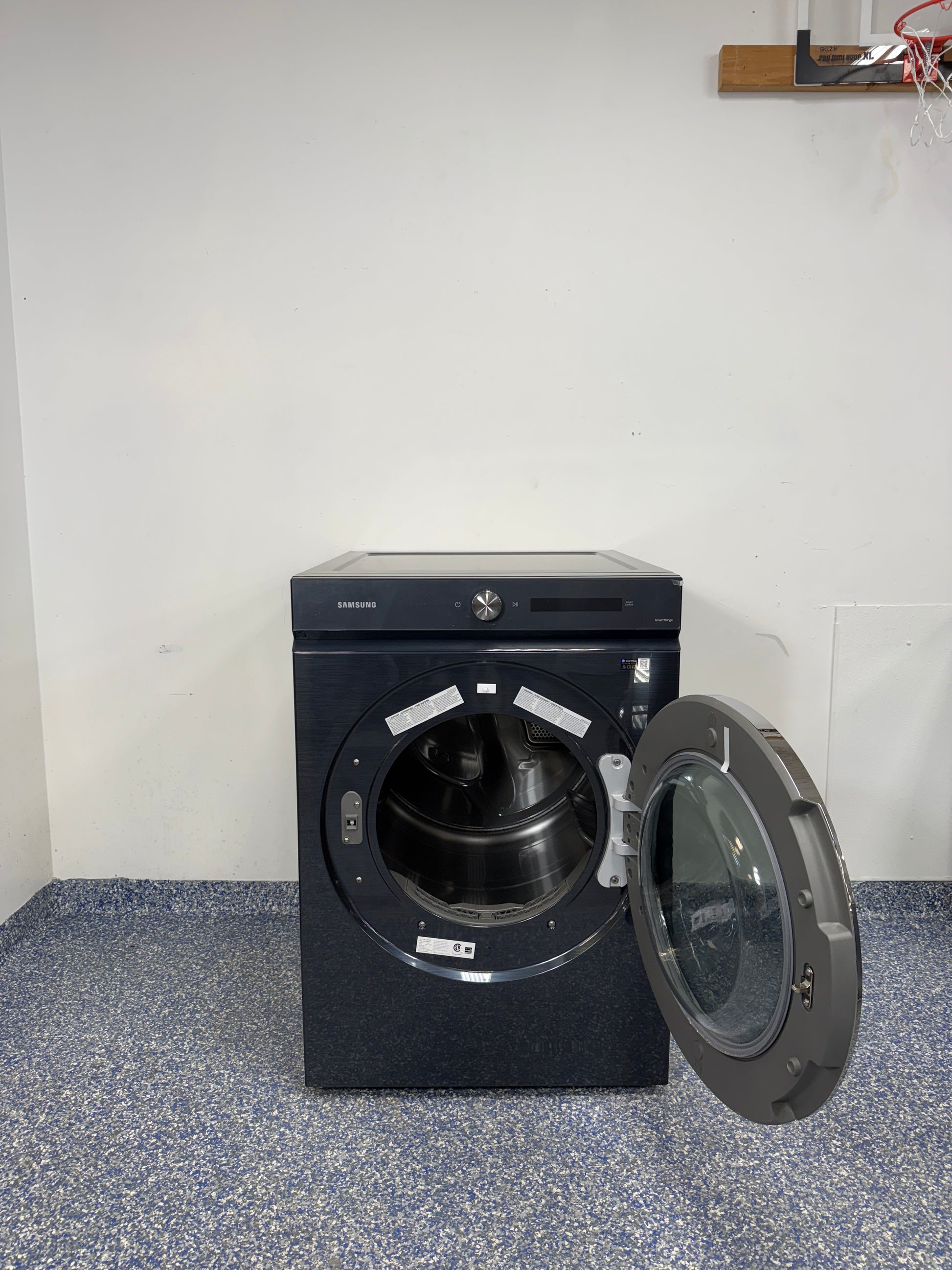 7.6 Cu.Ft. SAMSUNG Bespoke Stackable Smart Electric Dryer with 20 Preset Cycles, Including, Sensor Dry, AI OptiDry, Steam Sanitize+, and Super Speed Dry at Appliance Shark Discount Appliance Store in Overland Park, Kansas