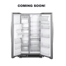 Scratch and dent WHIRLPOOL stainless steel side-by-side refrigerator from Appliance Shark, Overland Park’s best discount appliance store.