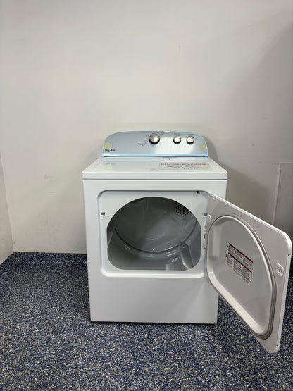 Whirlpool Dryer with Auto Dry and Reversible Door at Appliance Shark in KC Area. 