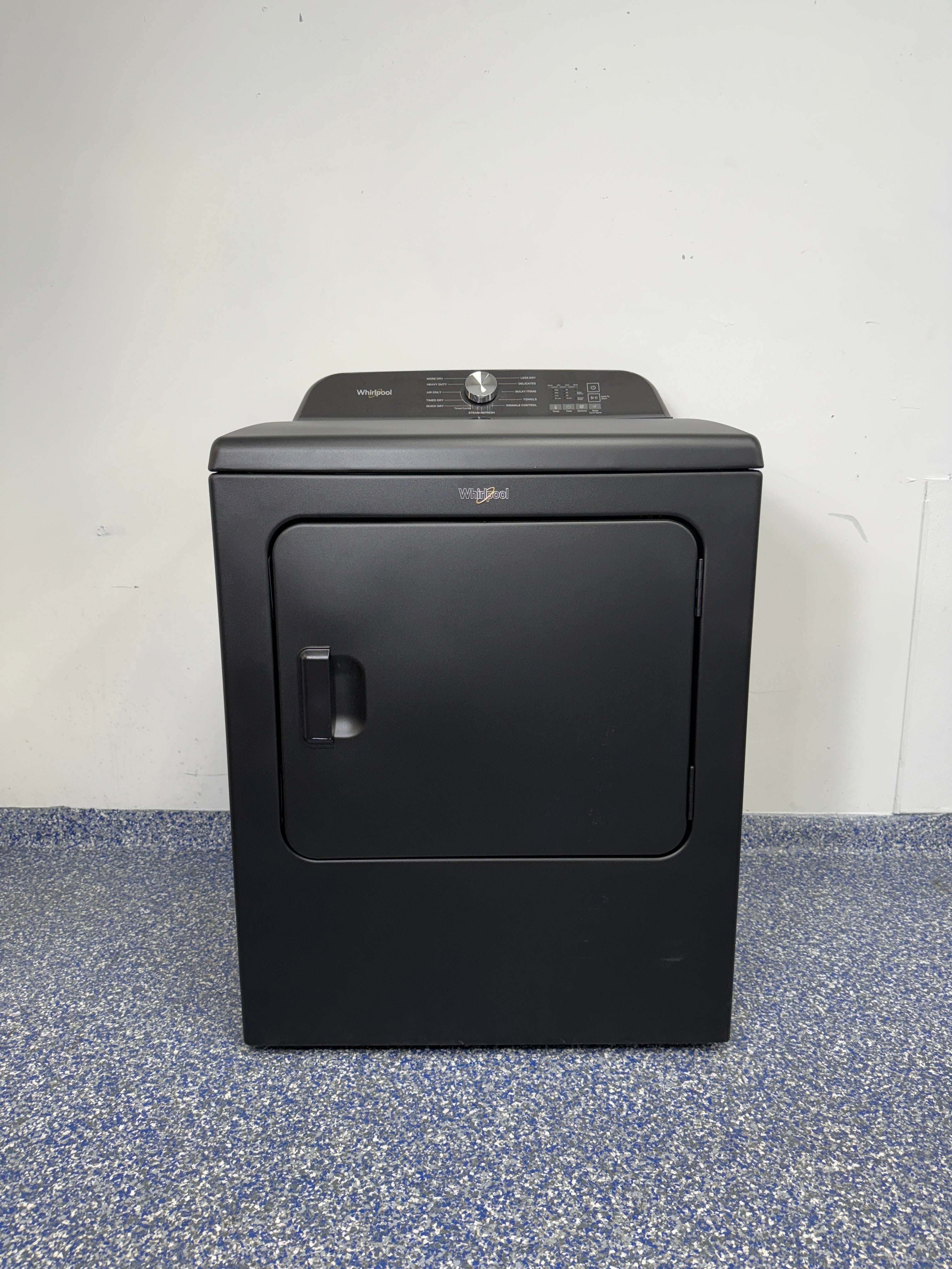 WED6150PB | 7.0 Cu.Ft. WHIRLPOOL Electric Dryer with 11 Cycles, Moisture Sensor, and Steam Refresh at Appliance Shark Discount Store in Overland Park, Kansas