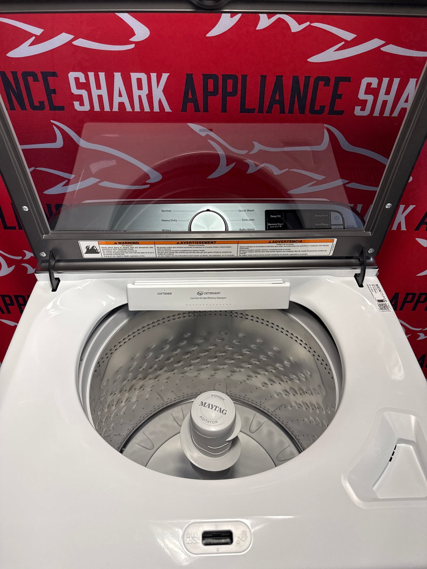 MAYTAG 5.2 cu. ft. High Efficiency Top Load Washer with Power Agitator – MTW6205RW