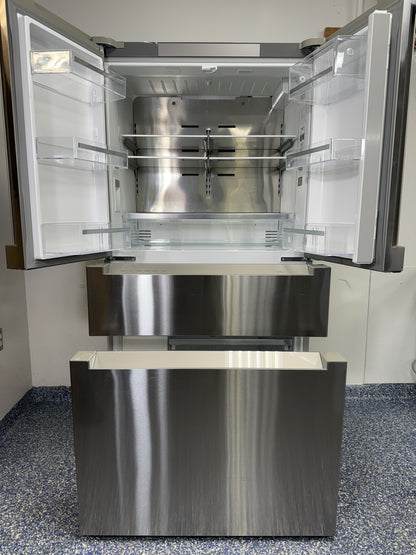 20.5 Cu.Ft. BOSCH 800 Series 4-Door French Door Refrigerator with Internal Water Dispenser and VitaFresh Drawer at the Best Discount Appliance Store in KC Metro