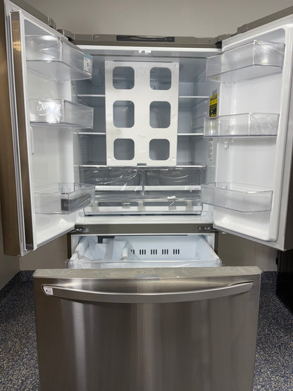 Mega Capacity LG French Door Refrigerator with Ice Maker at Appliance Shark in KC Metro