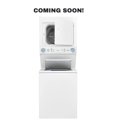Discount Frigidaire laundry center at Appliance Shark in Overland Park, KS.