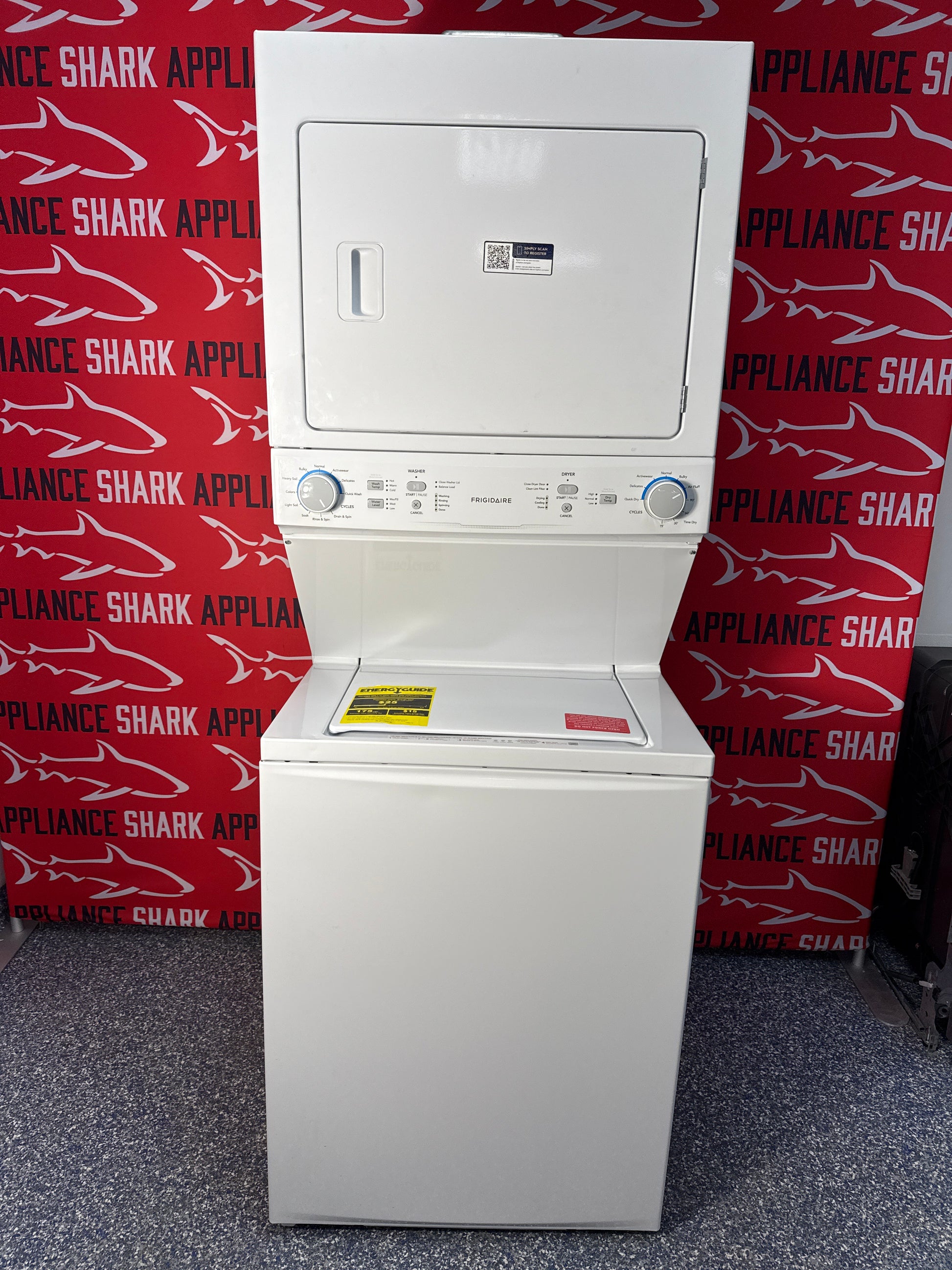 Discount FRIGIDAIRE laundry center at Appliance Shark. Overland Park, KS’s premier scratch-dent appliance store.
