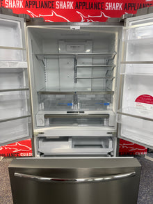 Scratch-dent FRIGIDAIRE Gallery French door refrigerator at Appliance Shark. Kansas City's best scratch-dent appliance store.