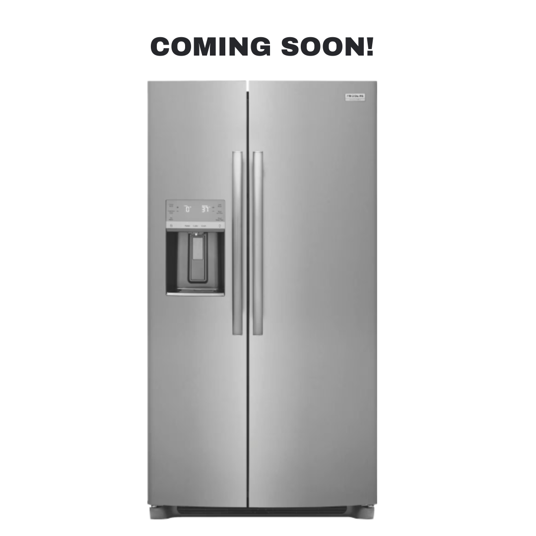 Scratch-dent FRIGIDAIRE Gallery side-by-side refrigerator at Appliance Shark. Kansas City's best scratch-dent appliance store.