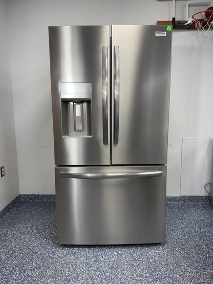 27.8 Cu.Ft. FRIGIDAIRE Gallery French Door Refrigerator with Spacewise Organization System, Ice Maker, and External Dispenser at Appliance Shark Scratch and Dent Appliance Store in Overland Park, Kansas