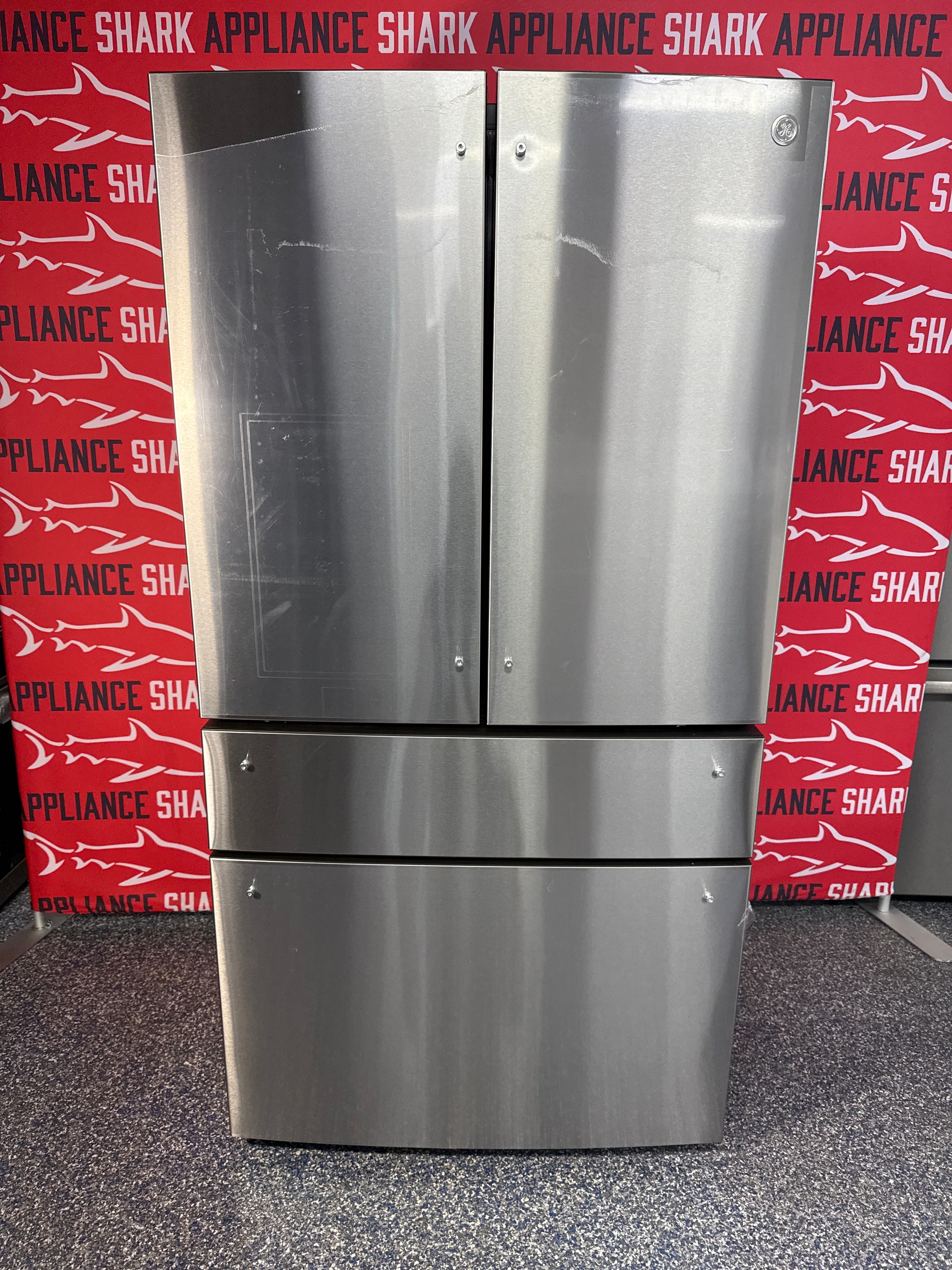 Shop this GE Profile French Door Refrigerator scratch and dent deal at Appliance Shark in Overland Park, KS.