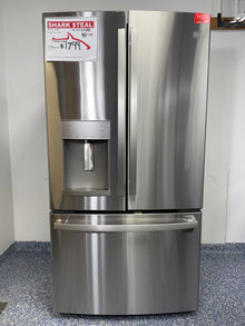 27.7 Cu.Ft. GE French Door Refrigerator with Tall External Dispenser, Fingerprint Resistant Finish, and Smart Wi-Fi Connectivity at the Best Discount Appliance Store in Overland Park, Kansas