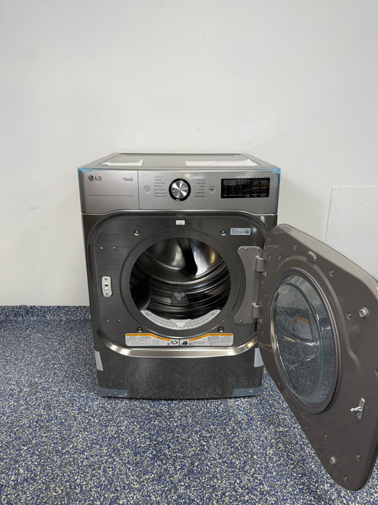 Smart LG Gas Dryer with ThinQ Connectivity and Mega Capacity at Appliance Shark in Overland Park, Kansas
