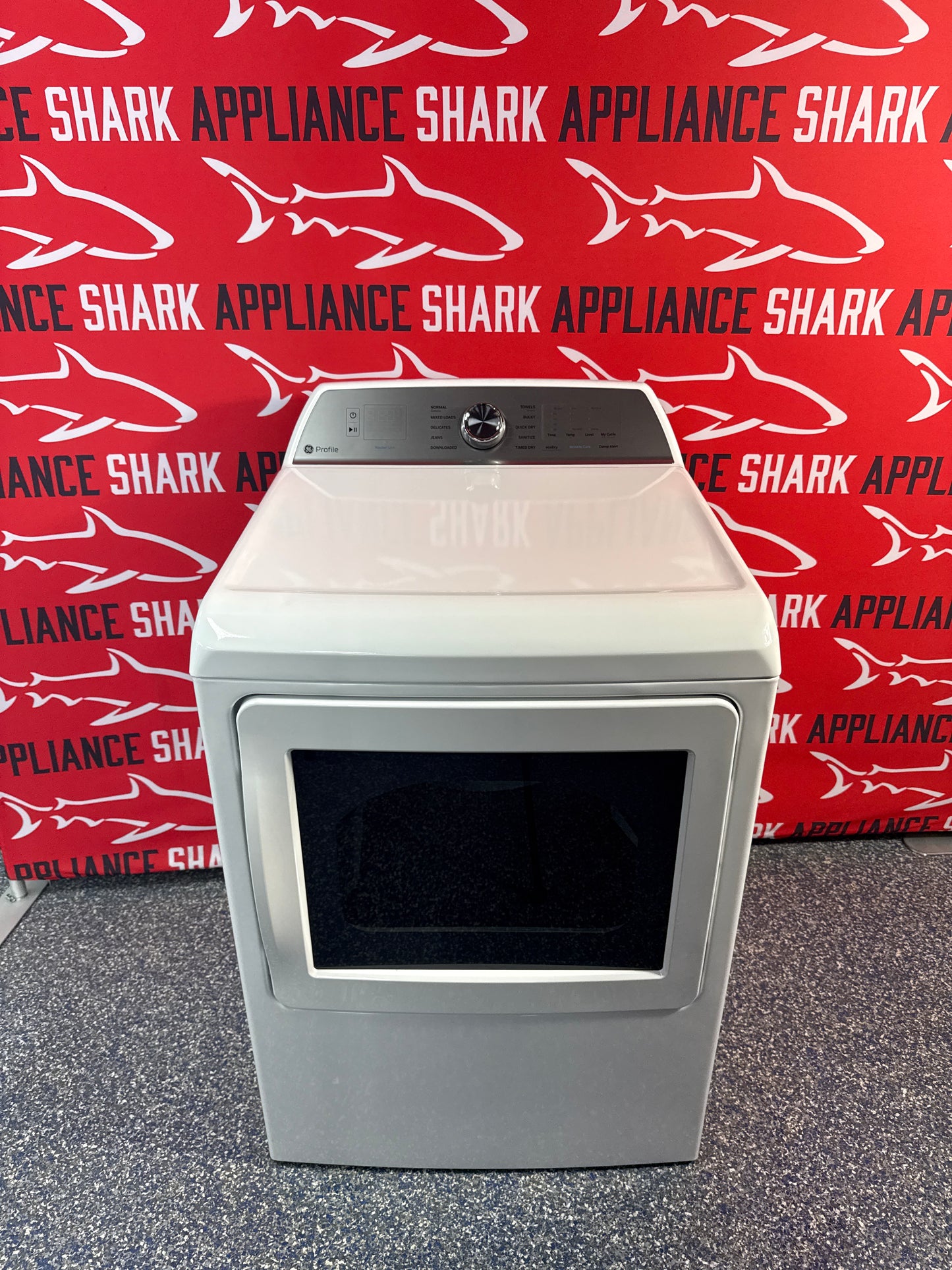 GE Profile electric dryer at Appliance Shark. Kansas City's best appliance store.